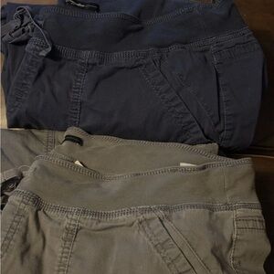 Women's Casual Pants - Navy and Gray